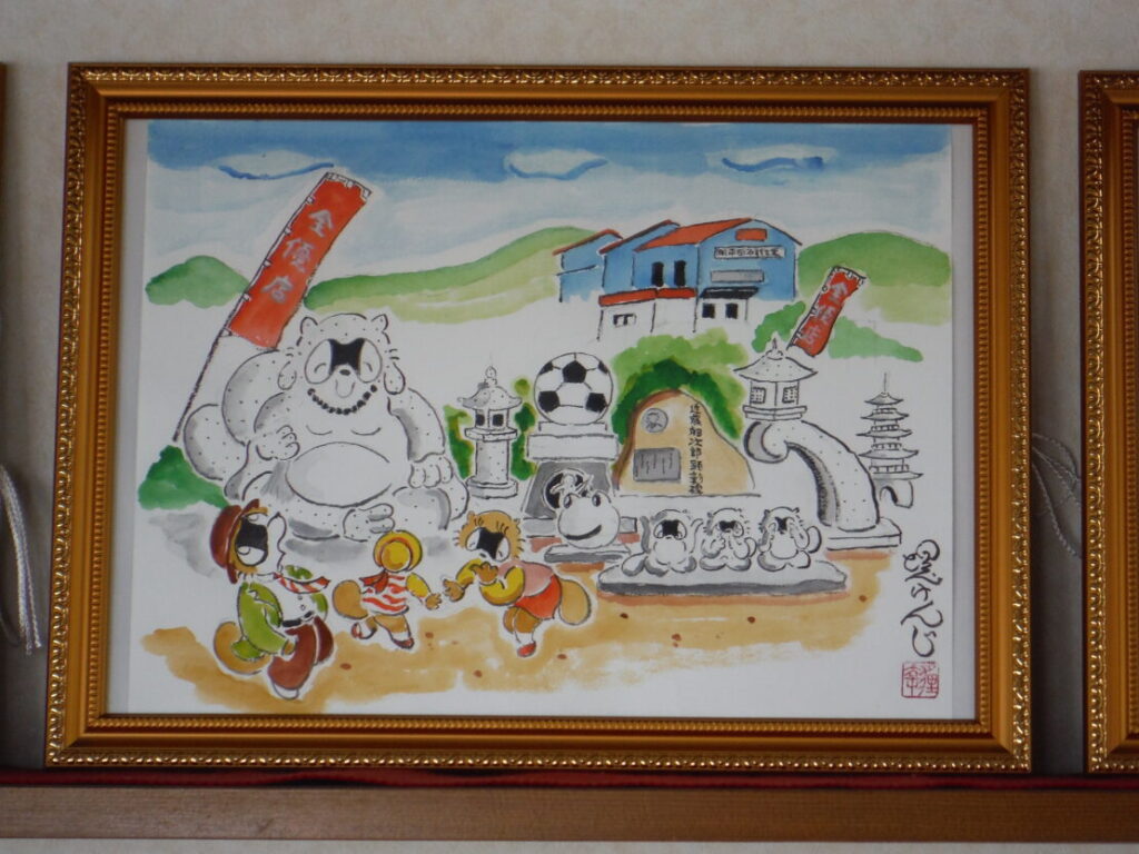たぬき絵」作家堤けんじさんから、絵を頂きました。 | 長崎のお墓なら